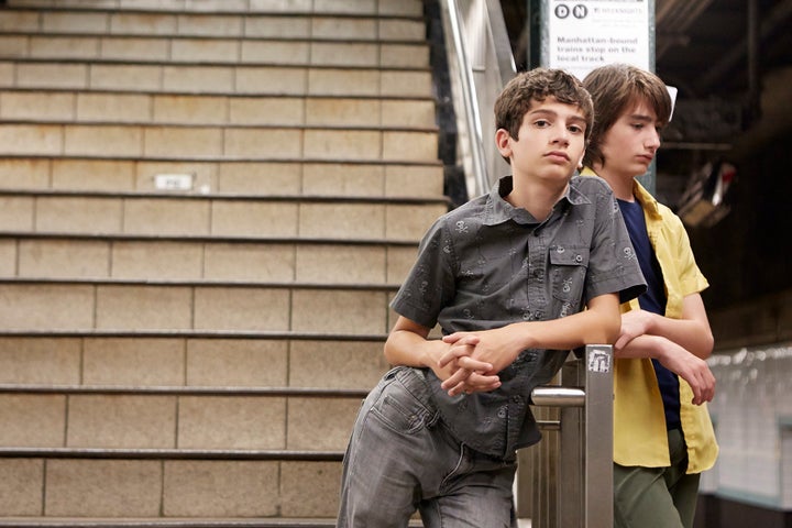 Michael Barbieri and Theo Taplitz star in a scene from "Little Men."