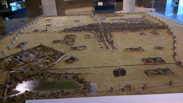 A model in the Karakorum Museum shows the historic city site