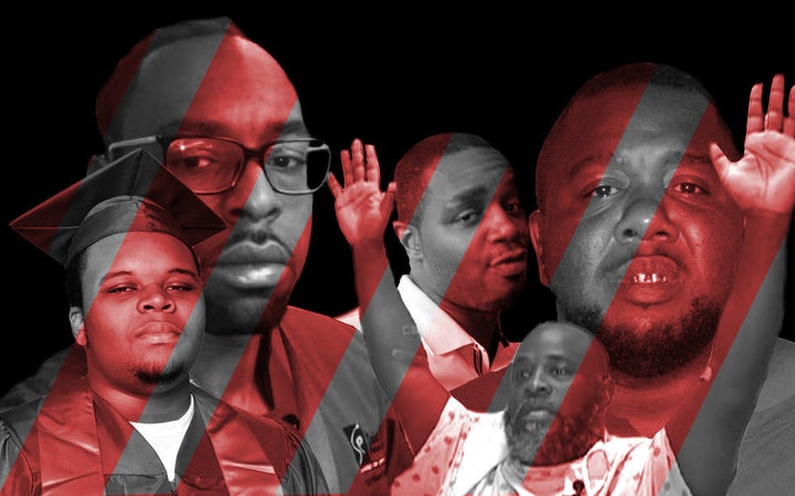 From left to right: Michael Brown, Philando Castile, Delrawn Small, Charles Kinsey and Alton Sterling.