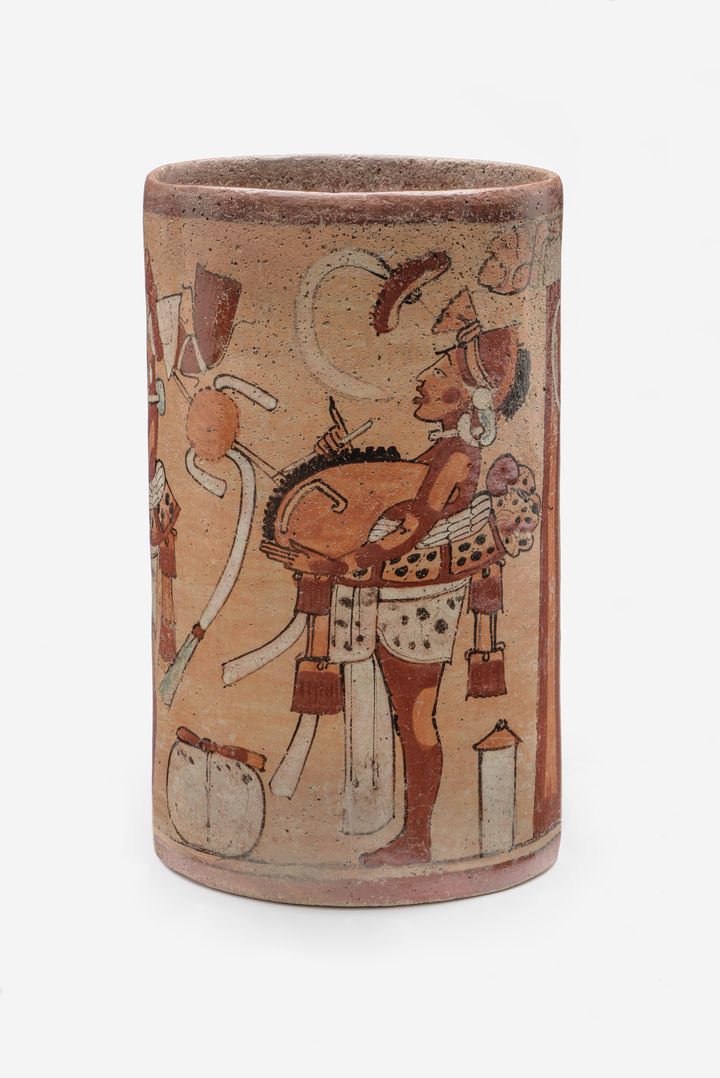 Maya Ceramic Vase at LACMA exhibit