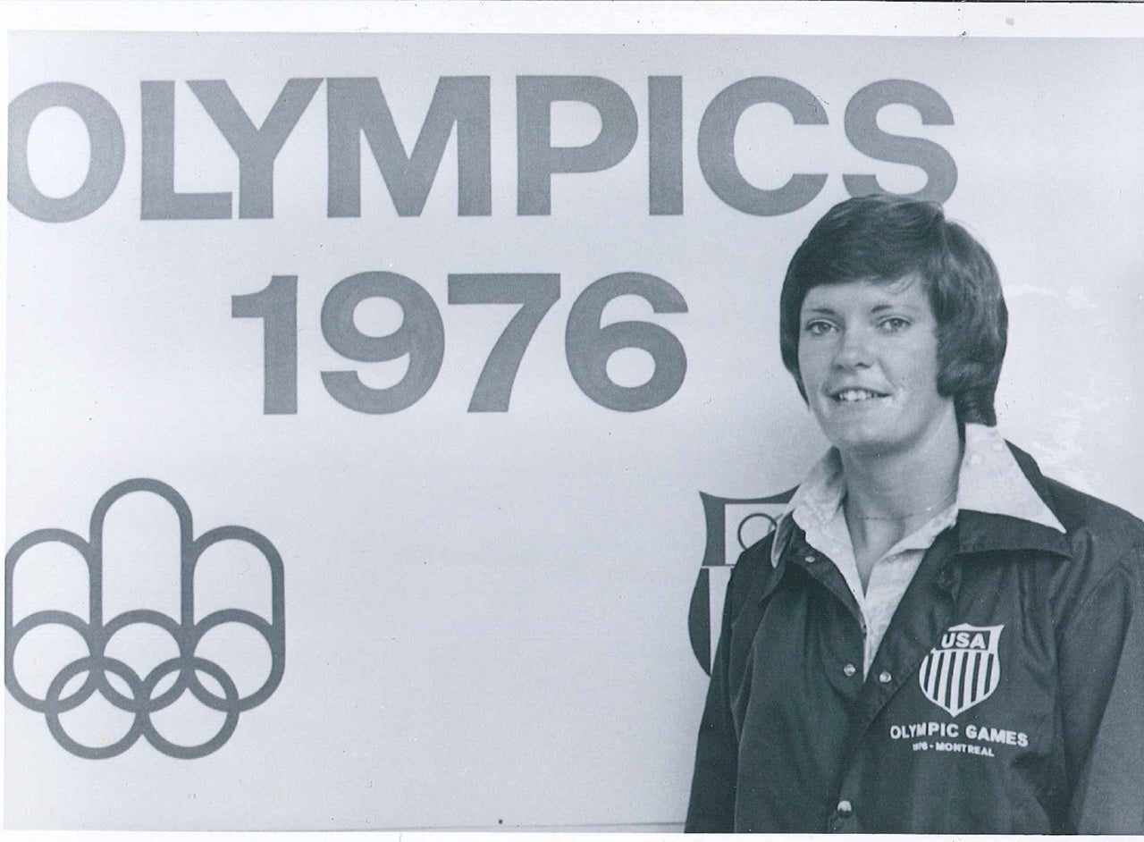 Co-captain Pat Head basks in the glory of the '76 Summer Olympics.