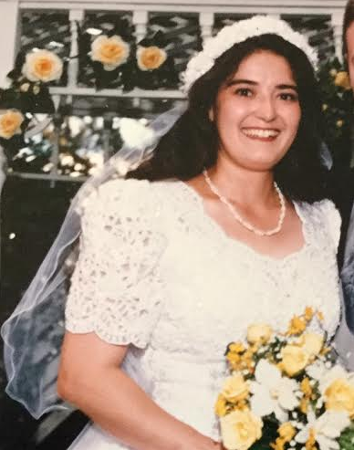 Herrera on her wedding day. 