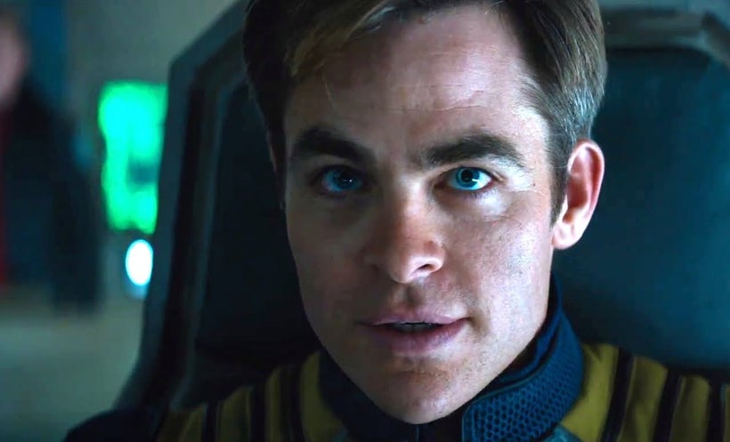 <strong>Chris Pine as Captain James T. Kirk</strong>