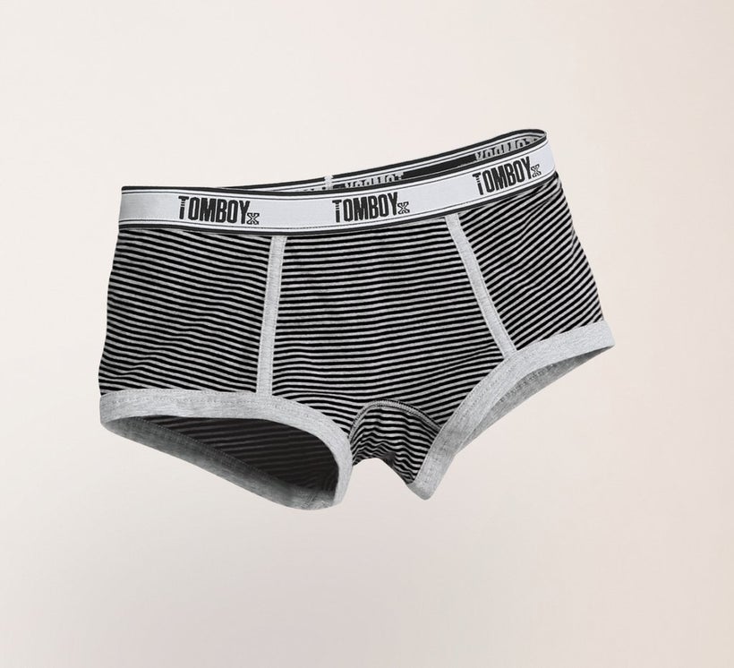 <a href="https://tomboyx.com/collections/tomboy-short/products/tomboy-short-black-with-h-grey-stripes" target="_blank">2.5" T