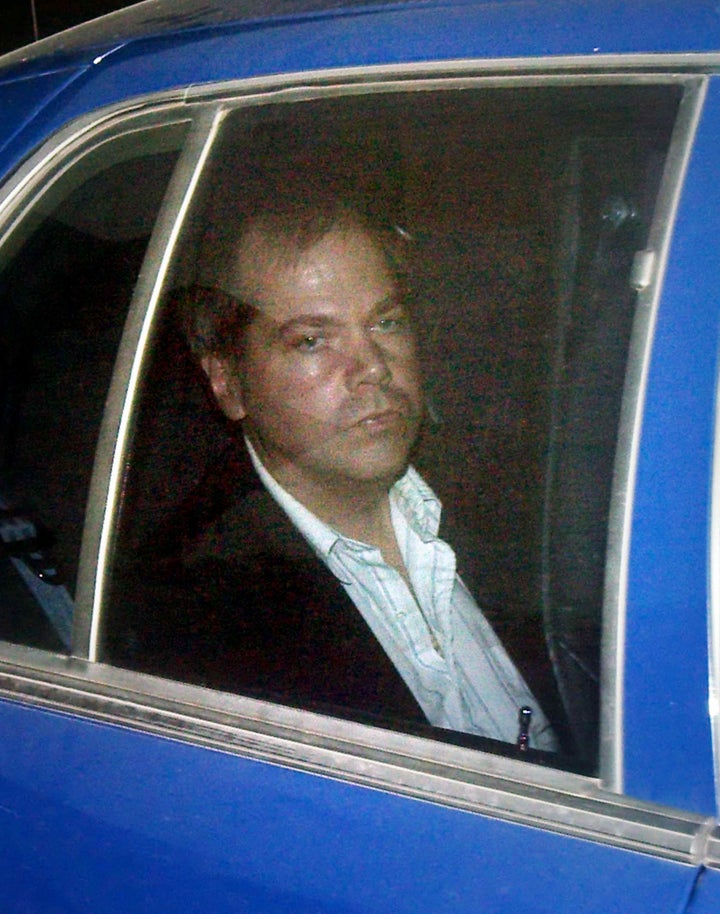 John Hinckley Jr. arrives at the E. Barrett Prettyman U.S. District Court in Washington in this November 19, 2003 file photo.