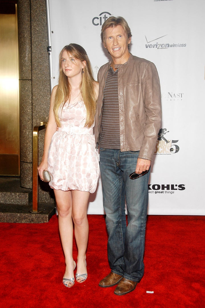 Denis and his daughter, Devin, at the Fashion Rocks benefit.