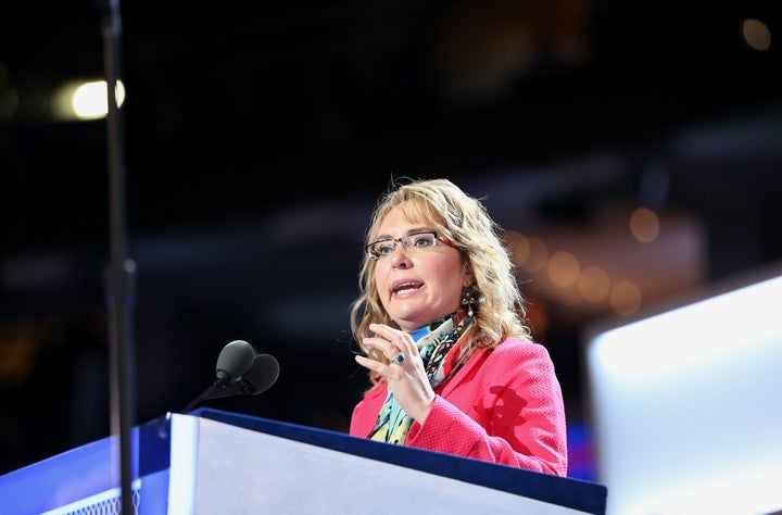 Gabby Giffords praised Hillary Clinton's gun control proposals at Democratic National Convention.