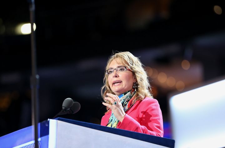 Gabby Giffords praised Hillary Clinton's gun control proposals at Democratic National Convention.