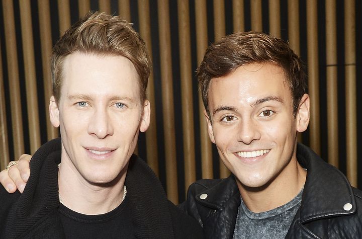 Tom has been with partner Lance since 2013; the couple announced their engagement last year