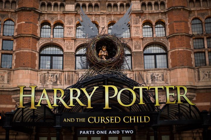 A general view of The Palace Theatre, following the first preview of "Harry Potter and The Cursed Child" on June 8, 2016, in London.