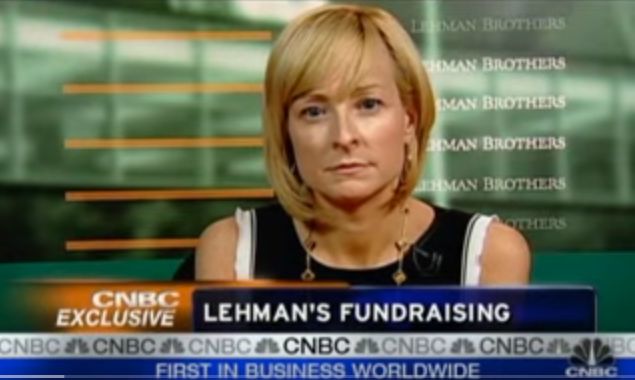 Erin Callan on CNBC during the financial crisis.