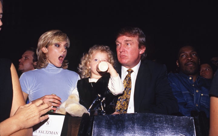 Trump, second wife Marla Maples and their daughter Tiffany in 1995.