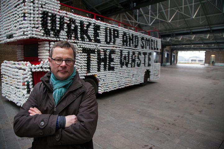 Hugh Fearnley-Whittingstall and his battle bus