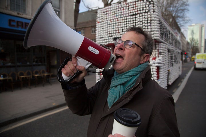 The chef and campaigner is less than impressed with efforts to recycle coffee cups