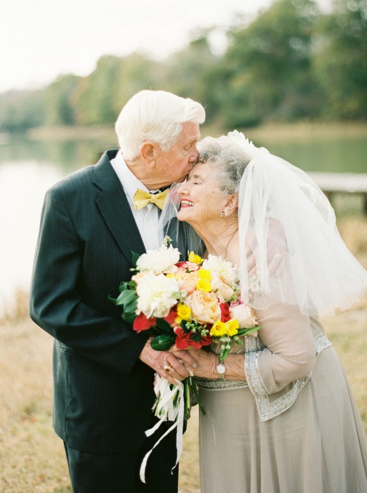 Mamaw got in touch with her bridal side and wore veil for a few photos.