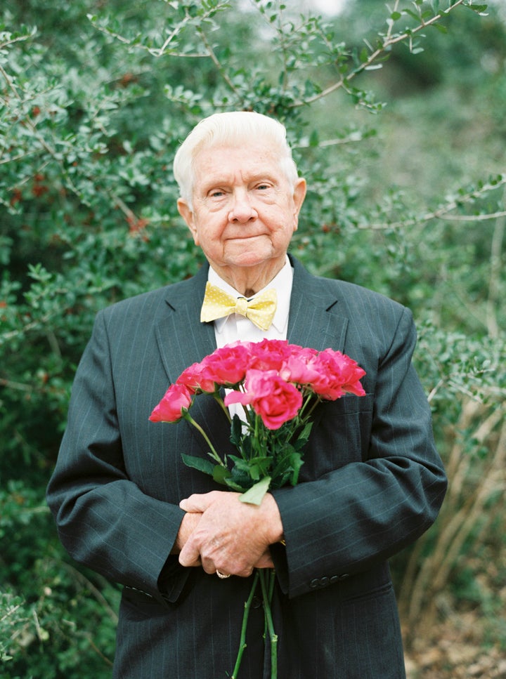 When they built their house years ago, Papaw planted a rose bush outside of their bedroom window. He has always said, "Billie Wanda is the rose of my life. But it does have a few thorns here and there!" 