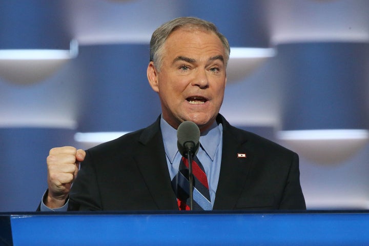 Democratic U.S. Vice President nominee Tim Kaine.