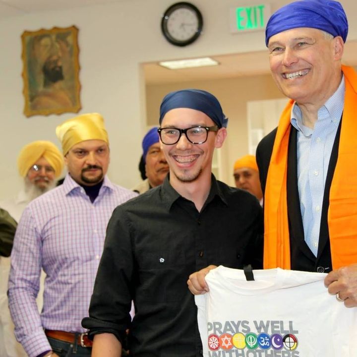 Washington State Governor Jay Inslee visits the Sikh community in Spokane
