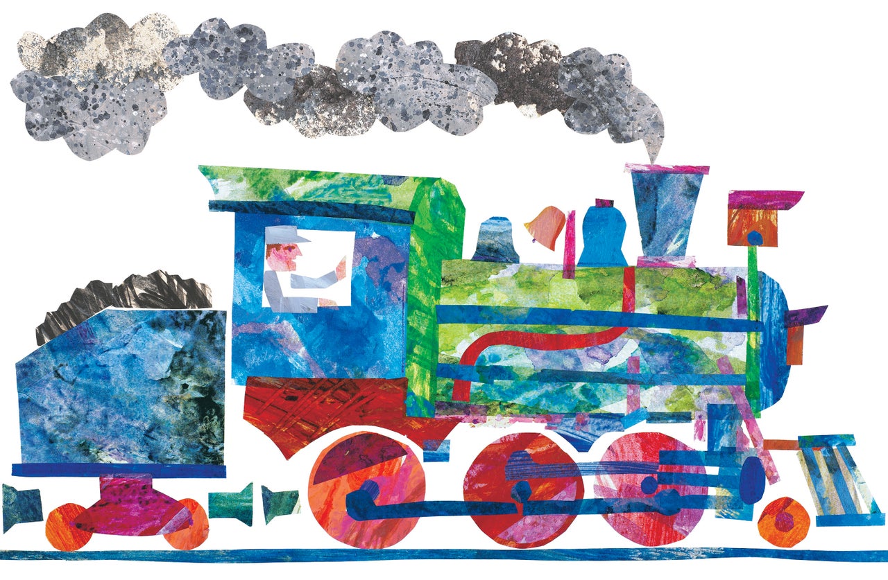 Illustration from 1, 2, 3 to the Zoo © 1986 by Eric Carle.