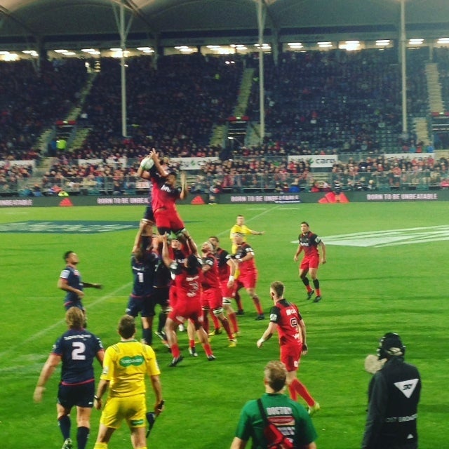 A Crusaders Game in Christchurch