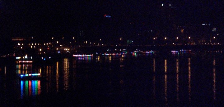 Party boats on the river Nile
