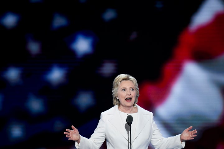 A commentator called out Hillary Clinton for not wearing a flag pin during her speech Thursday night, yet there were plenty o