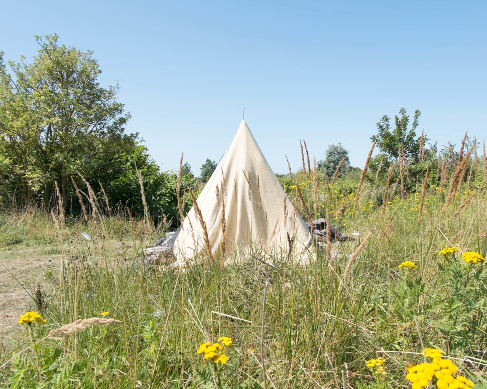 Lybian tent situated in the central part of the camp.