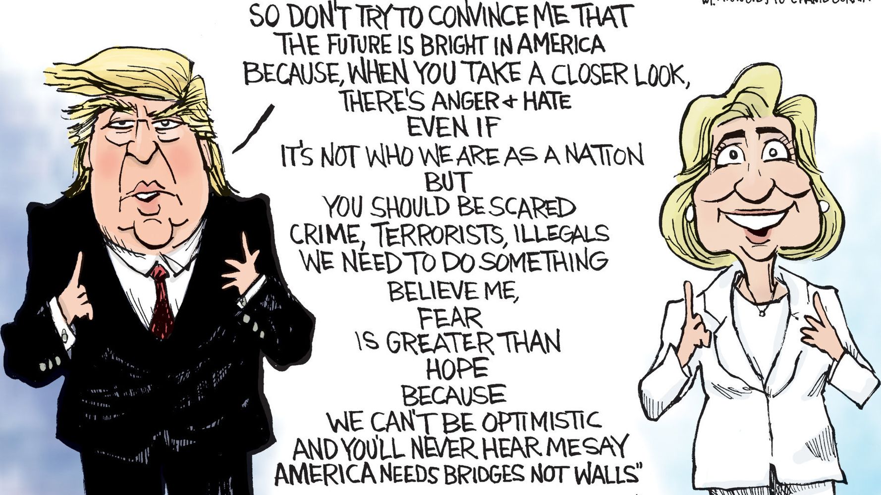 This Cartoon Captures All You Need To Know About Trump And Clinton In 2016 Huffpost 5439