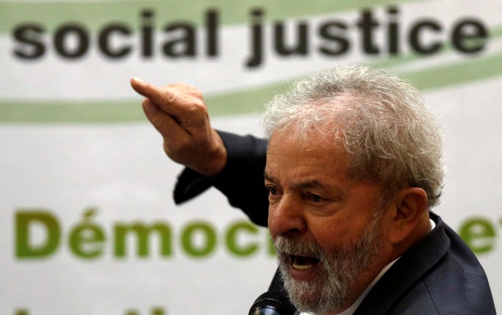 Brazil’s former President Luiz Inacio Lula da Silva, pictured above in April, will stand trial for obstruction of justice, court documents showed Friday.