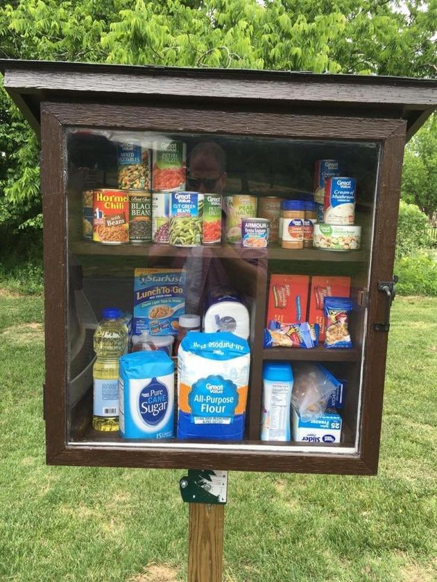 Little Pantry On Street Invites People To Leave Goods For Those In