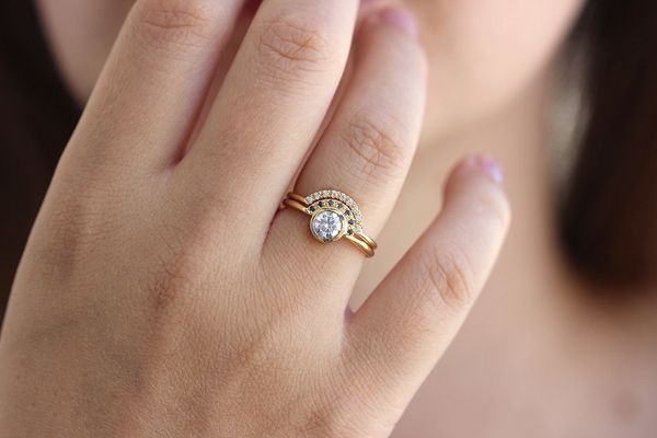 14 Stunning Stackable Ring Sets For The Modern Bride Huffpost