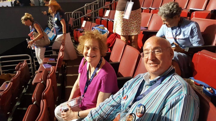 DNC Honored Guest Steve Levine with Delegate Roberta Goldman of the 2nd Worcester district