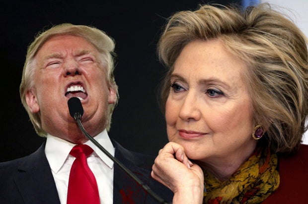 Donald Trump, Hillary Clinton 