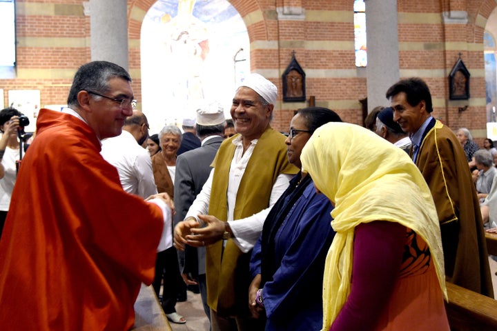 Muslims in Italy also gathered in churches across the country for Catholic Mass in a powerful display of unity.