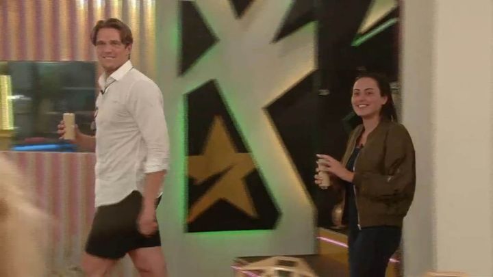 Lewis and Marnie have shared a kiss on 'Celebrity Big Brother'