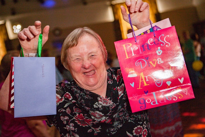 Frances Gillett celebrating her big day.