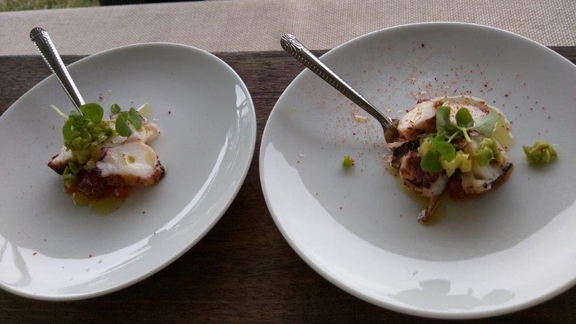 Grilled octopus rounds from Stone Creek Inn