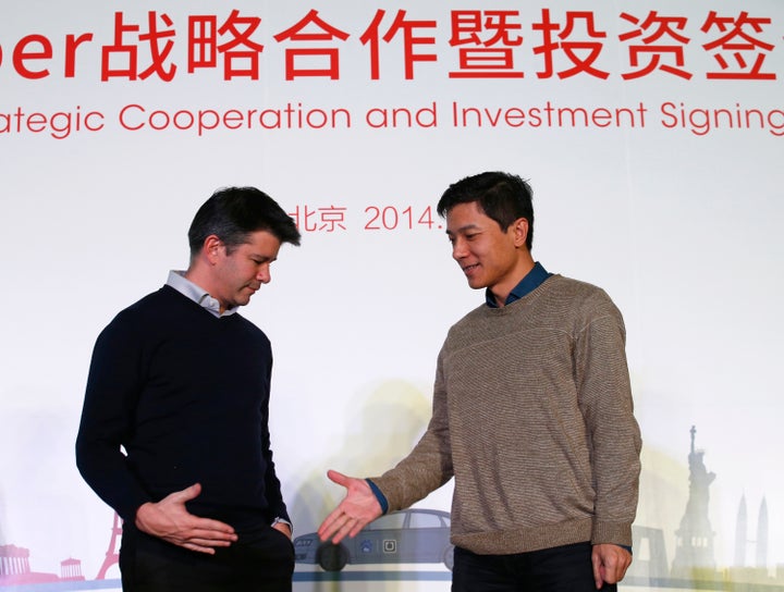 Uber is making peace with its main rival in China.