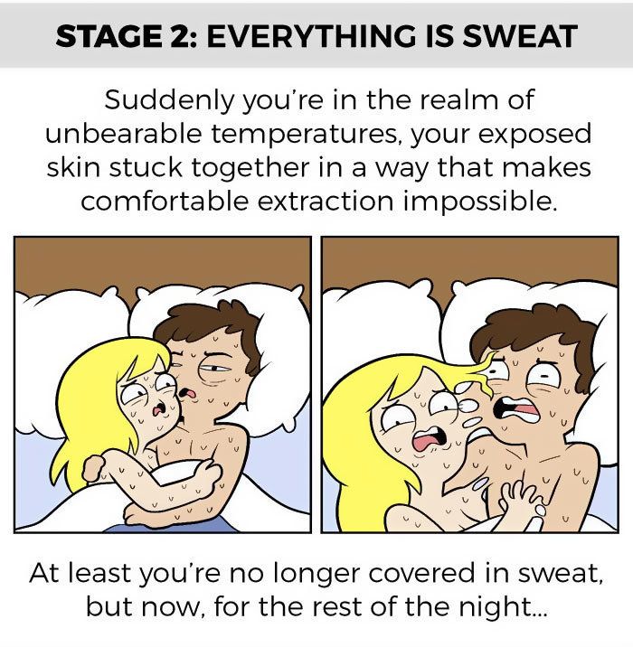 23 Comics That Capture The Highs And Lows Of Sharing A Bed With Your Partner Huffpost Life 1398