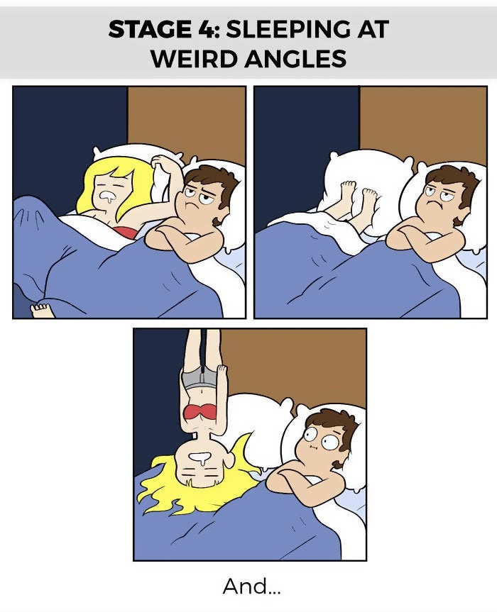 23 Comics That Capture The Highs And Lows Of Sharing A Bed With Your Partner Huffpost Life 9683