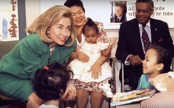 Hillary Clinton in “Hillary,” the 12-minute film that debuted at the Democratic convention. (The Daily Conversation / YouTube)