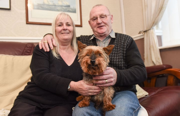 <strong>Ray and Mary Bunn pictured with Jack.</strong>