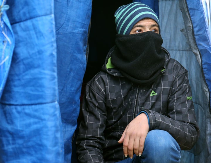 An orphaned 14-year-old from Aleppo in the Calais camp