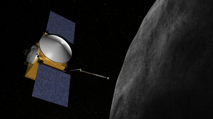 Artist's impression of OSIRIS-REx spacecraft.