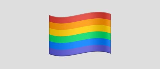 A rainbow flag is one of 100 new or redesigned emojis that will debut this fall. 