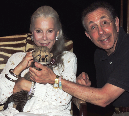 Guests have "adopted" this baby cheetah