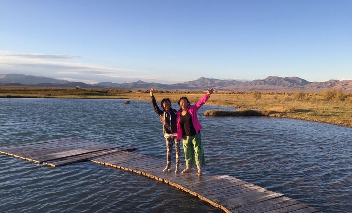 Ping and her sister Hong at Fly Ranch 2015