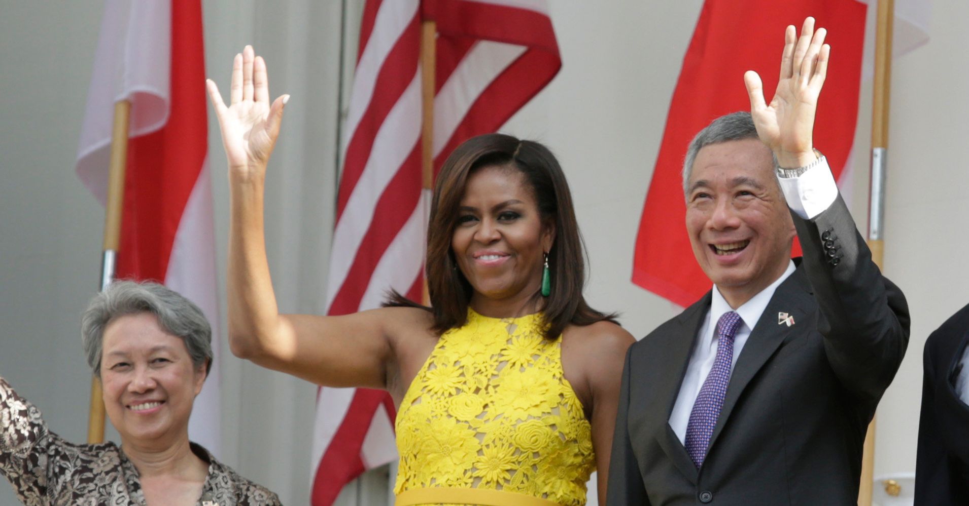 Michelle Obama Is A Ray Of Sunshine At Historic Singapore Meeting ...