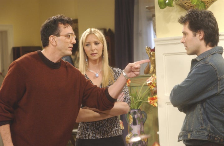 Hank Azaria as David, Lisa Kudrow as Phoebe and Paul Rudd as Mike.