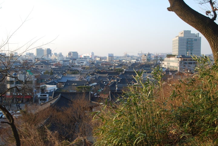 <p><strong>Jeonju Hanok Village | </strong>This village, made up of 800 traditional Korean houses (called <em>hanoks</em>), sits in the middle of one of its historically most important cities. Jeonju was once the capital of the Hubaekje Kingdom and was considered a spiritual capital of the Joseon dynasty (which was responsible for most of the Korean culture we know today). This village reflects that role, and it’s easy to get lost roaming around the houses and among traditionally dressed couples. You can even sleep over at one of the many hanok-stays. Just make sure you eat some bibimbap while you’re there -- Korea’s national dish hails from it.</p>